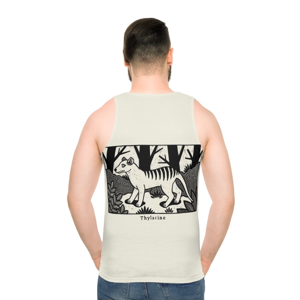 Vintage Thylacine Woodcut Unisex Tank Top