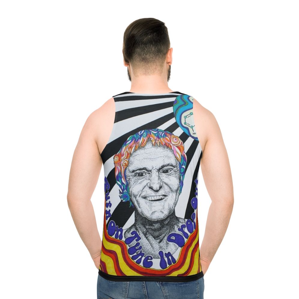 Vintage psychedelic tank top featuring Timothy Leary and a trippy molecule