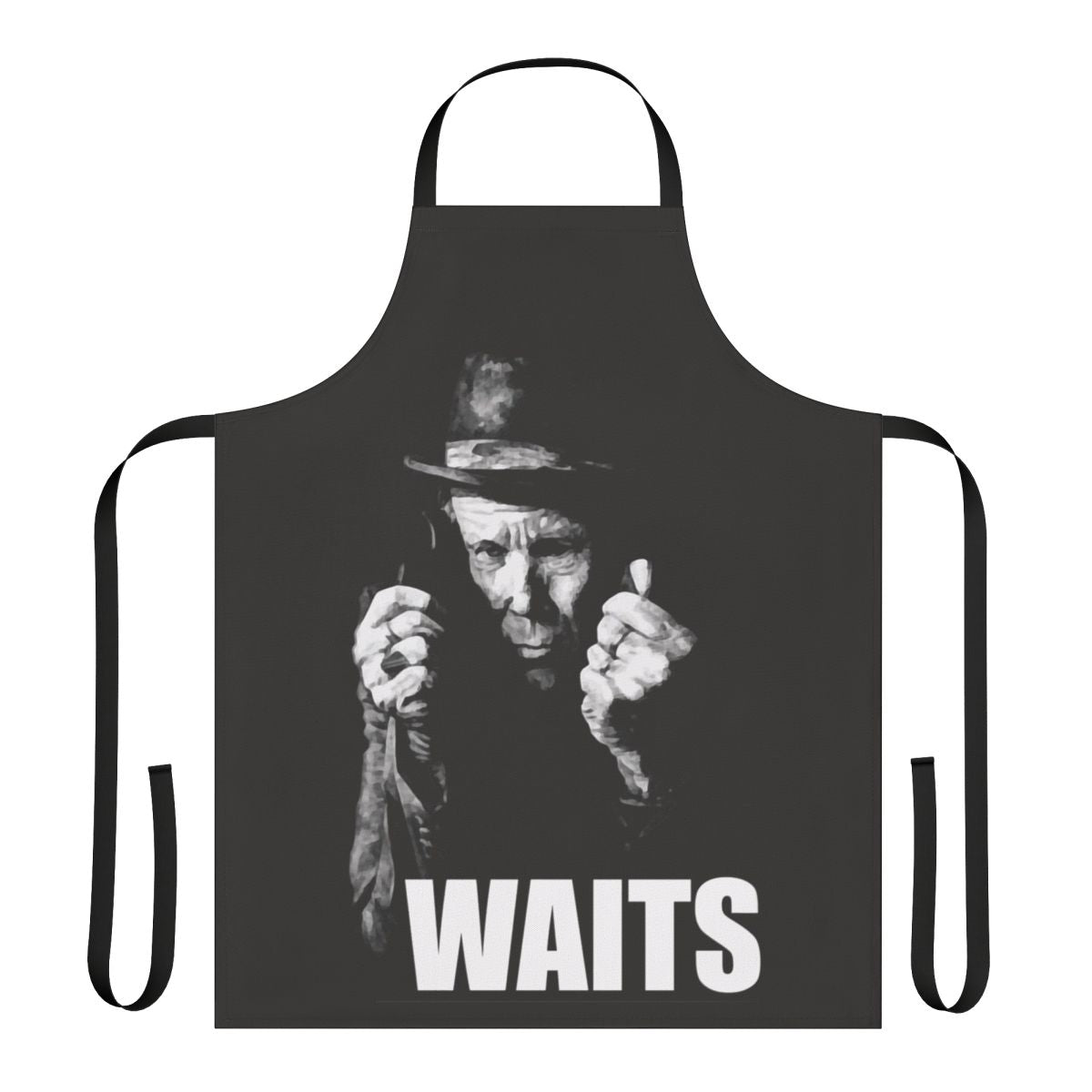 Vintage-style apron featuring Tom Waits, the acclaimed singer-songwriter