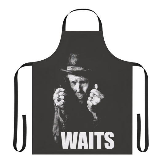 Vintage-style apron featuring Tom Waits, the acclaimed singer-songwriter