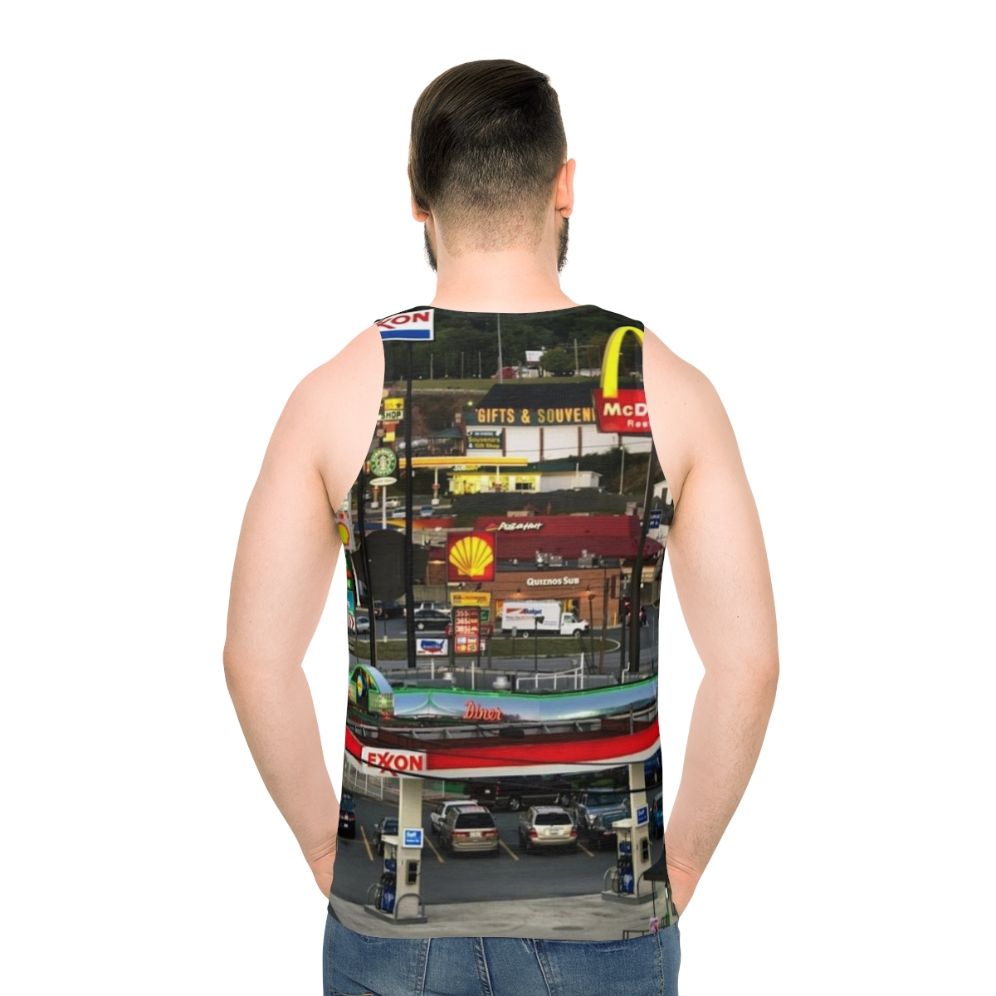Vintage Truckstop in Breezewood, PA Unisex Tank Top