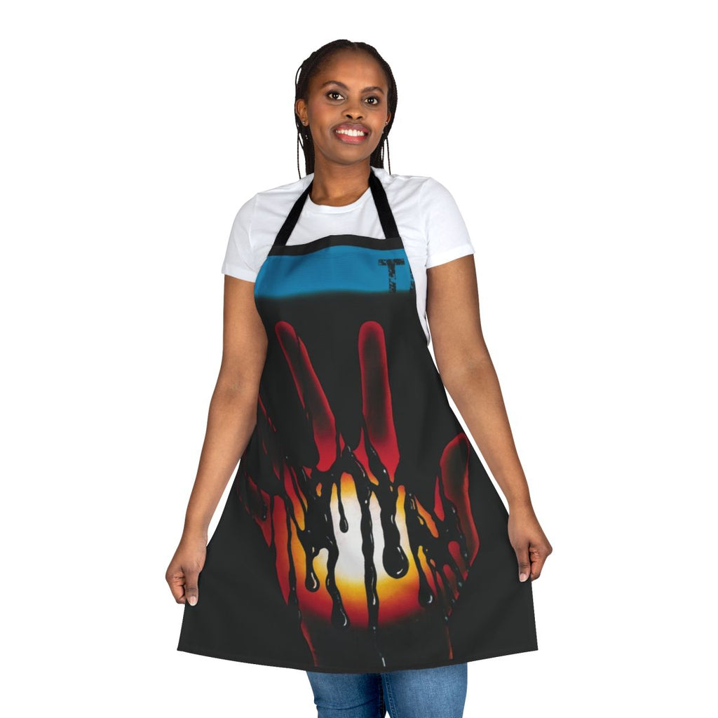 Vintage 1970s album art inspired trust french hard rock band apron