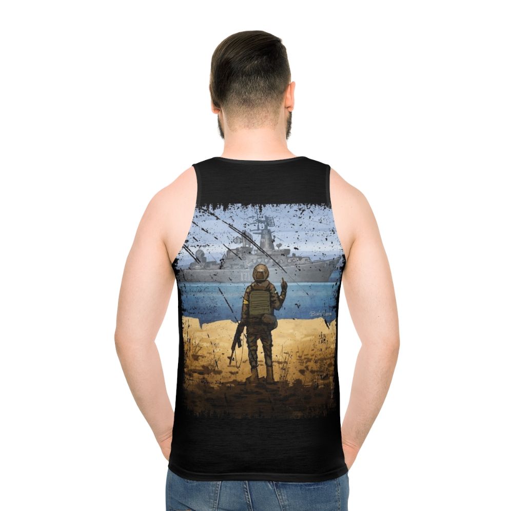 Vintage Ukraine Flag Pride Unisex Tank Top