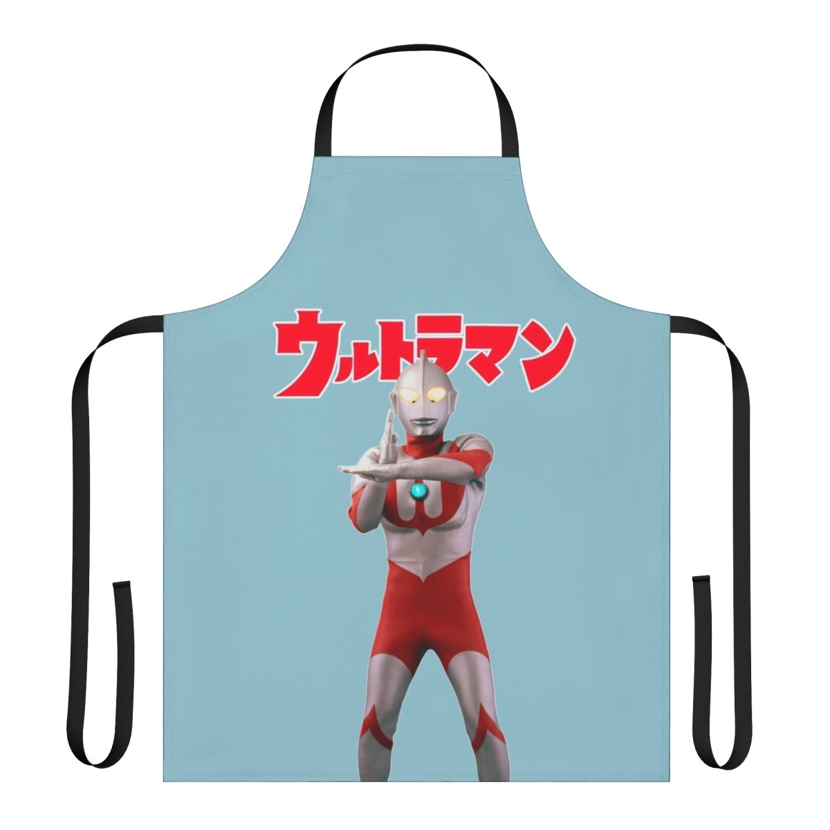 Vintage Ultraman 1966 inspired apron featuring the iconic hero and kaiju