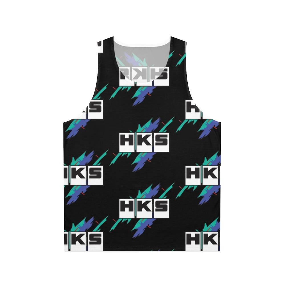 Vintage unisex tank top with JDM and drift design