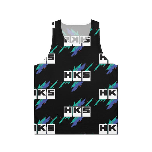 Vintage unisex tank top with JDM and drift design