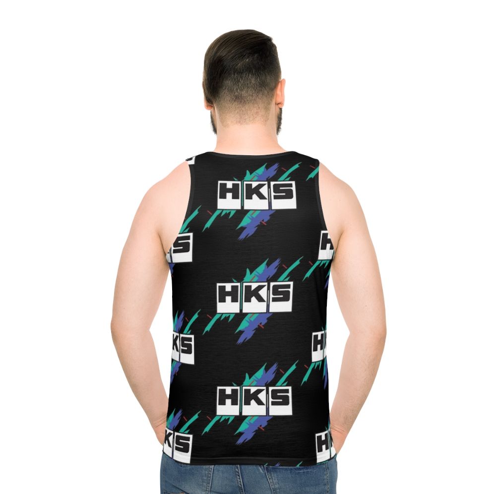 Vintage unisex tank top with JDM and drift design