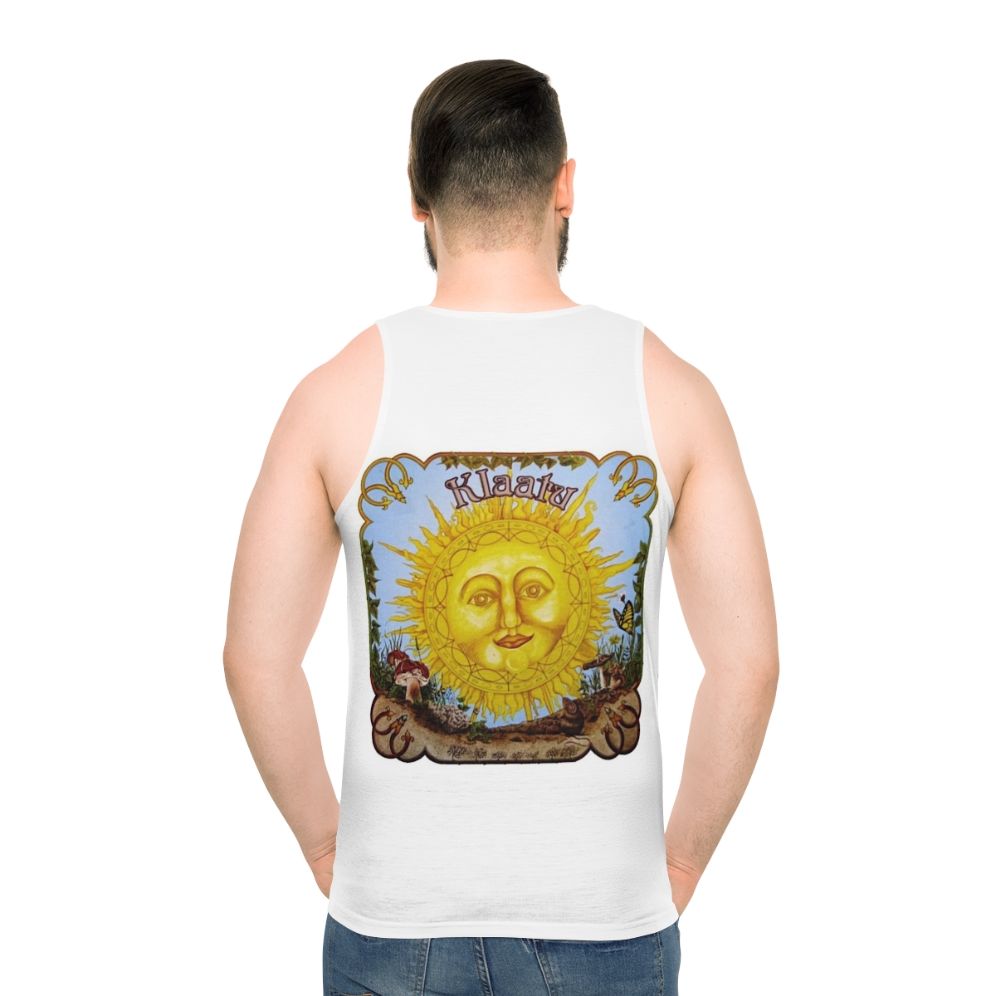 Vintage Unisex Klaatu Tank Top with Psychedelic and Folk Music Inspired Design