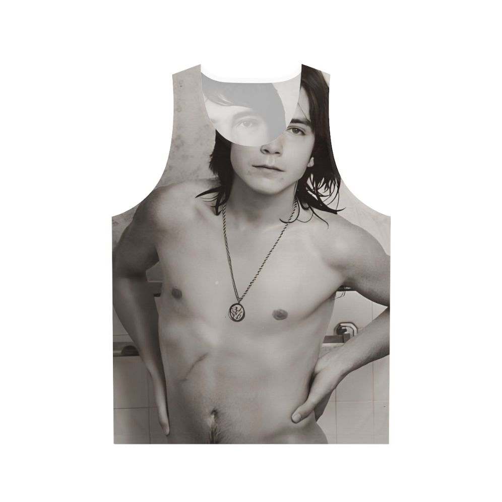 Vintage-inspired unisex tank top featuring a classic celebrity design