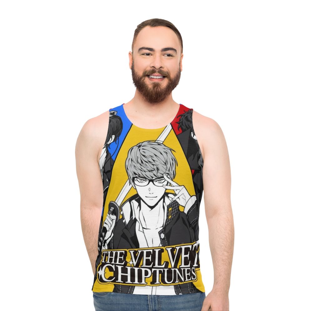 Vintage Velvet Chiptunes Unisex Tank Top