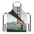 Vintage Vertigo Golden Bridge Illustration Apron - Inspired by Hitchcock's Psycho