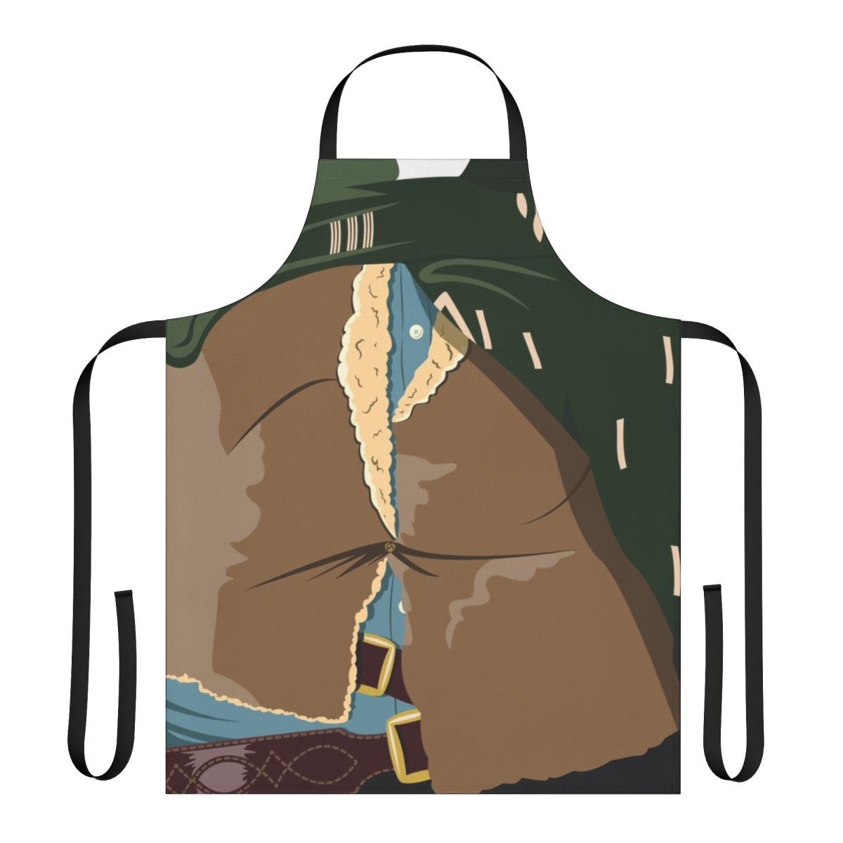 Vintage western-style apron featuring a minimalist design and a nod to classic cinema.