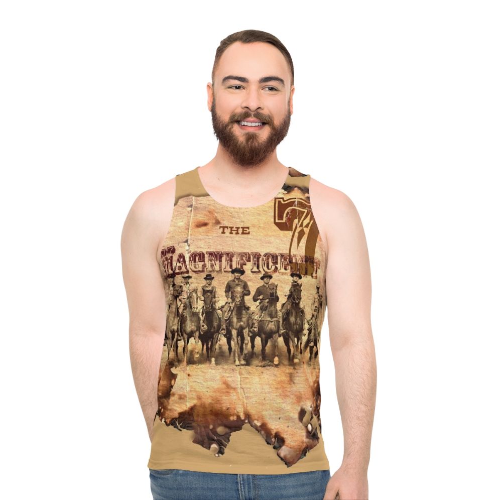 Vintage Western Cowboy Movie Actor Tank Top