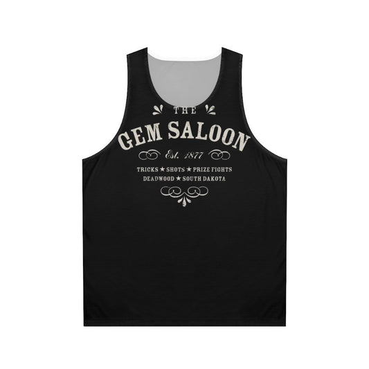 Vintage Western Deadwood Saloon Unisex Tank Top