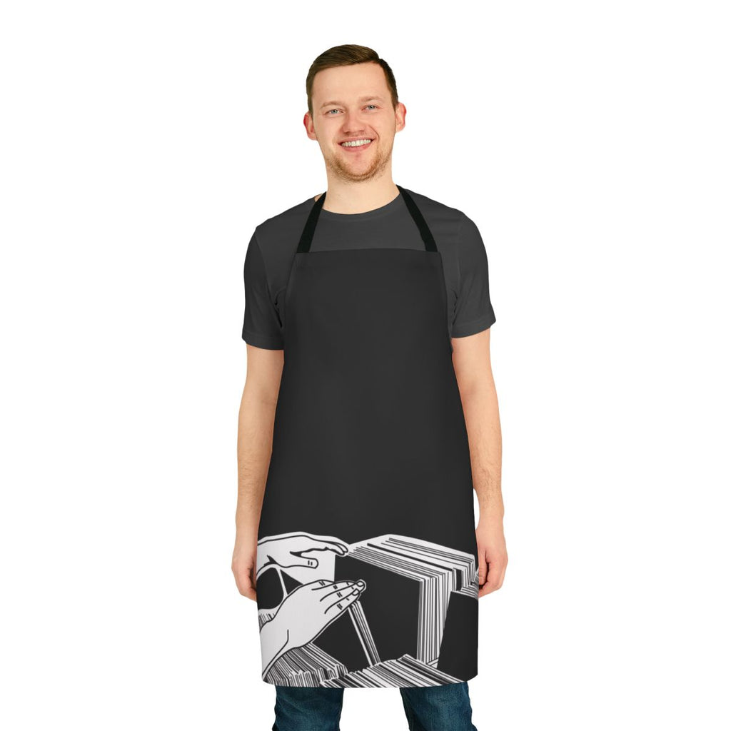 Vinyl records apron for passionate music lovers and record collectors