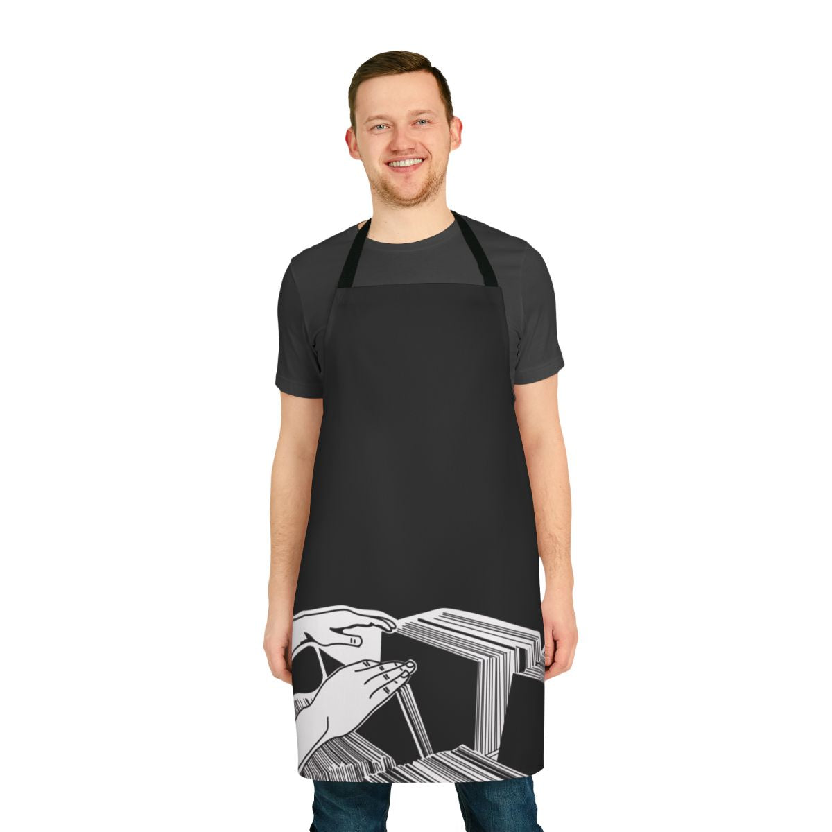 Vinyl records apron for passionate music lovers and record collectors