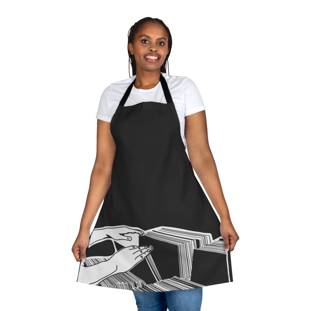 Vinyl records apron for passionate music lovers and record collectors