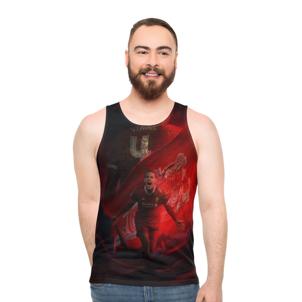 Virgil van Dijk Illustration Art Unisex Tank Top