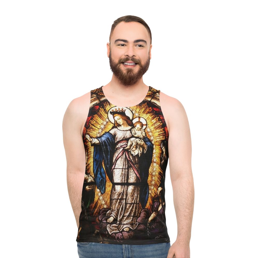 Virgin Mary Unisex Tank Top