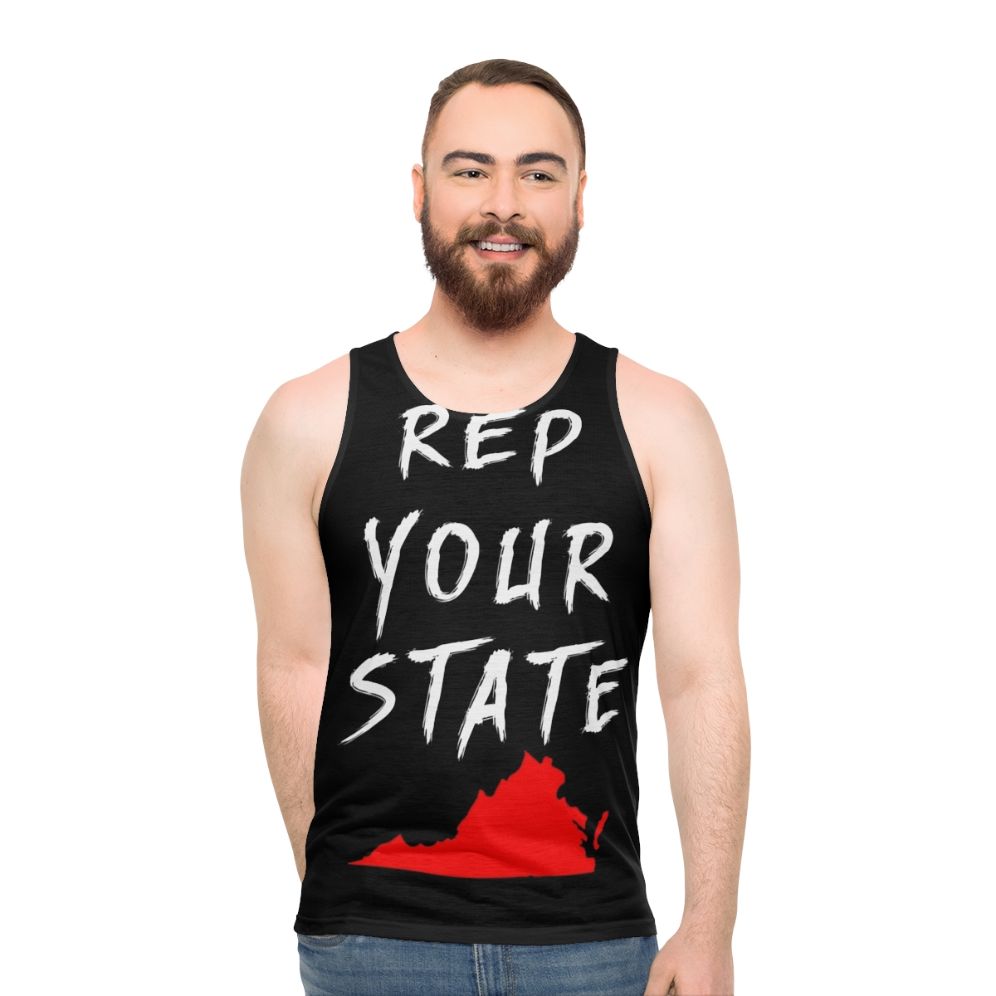 Unisex Virginia state pride graphic tank top