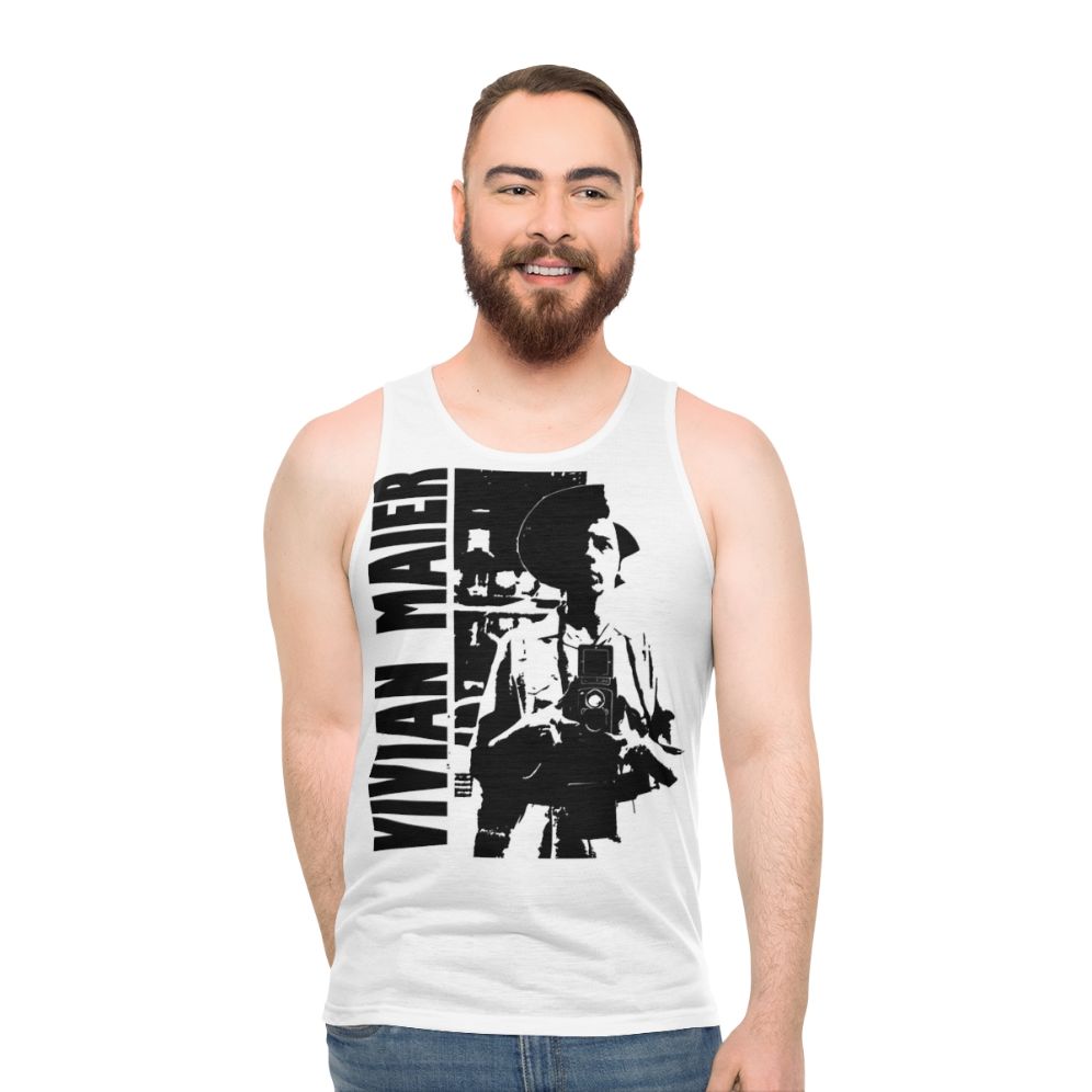 Vivian Maier inspired unisex tank top