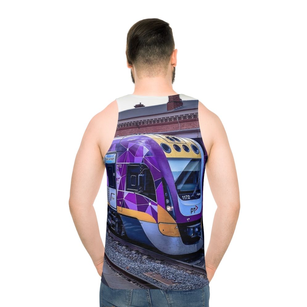 Vline Train at Castlemaine Station Unisex Tank Top