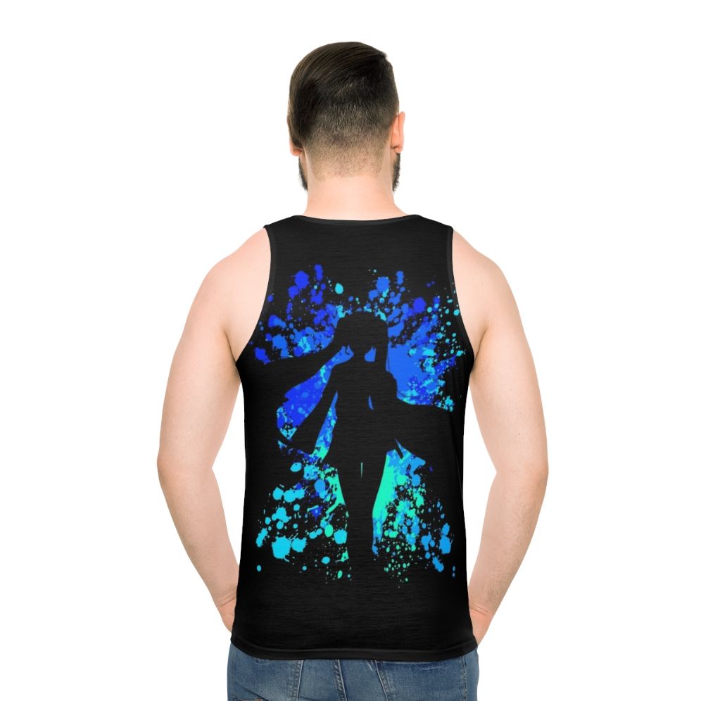 Vocaloid inspired paint splatter unisex tank top