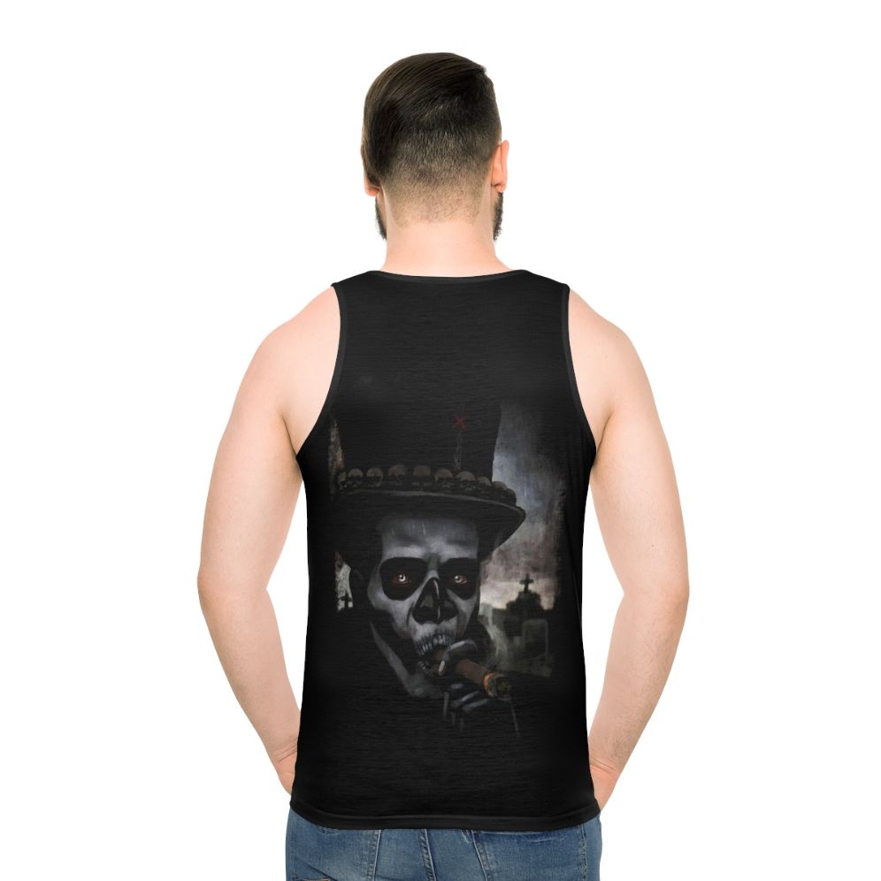 Voodoo Unisex Tank Top with Baron Samedi and Papa Legba Imagery