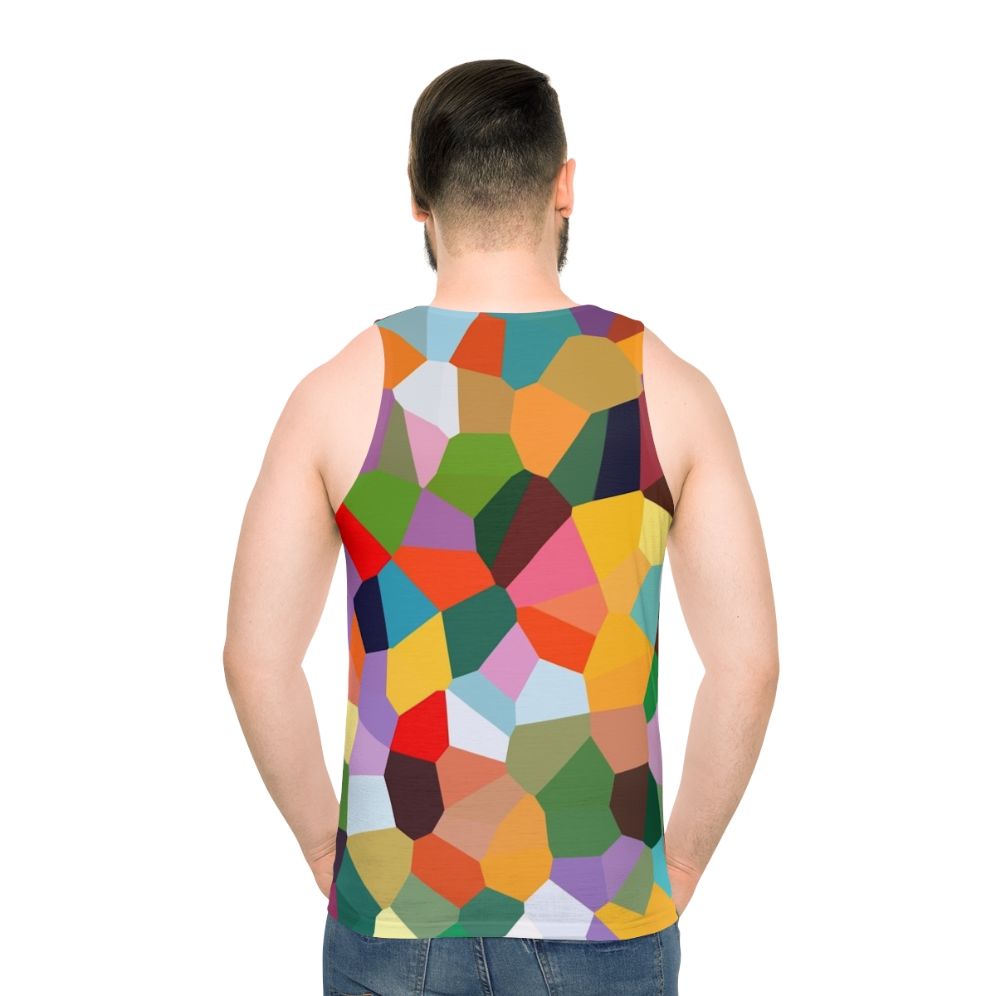Voronoi Unisex Tank Top with Abstract Geometric Design