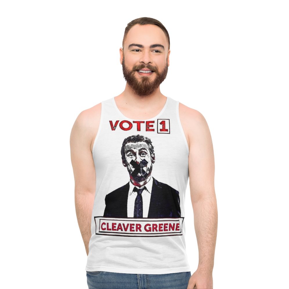 Vote 1 Cleaver Greene Unisex Tank Top