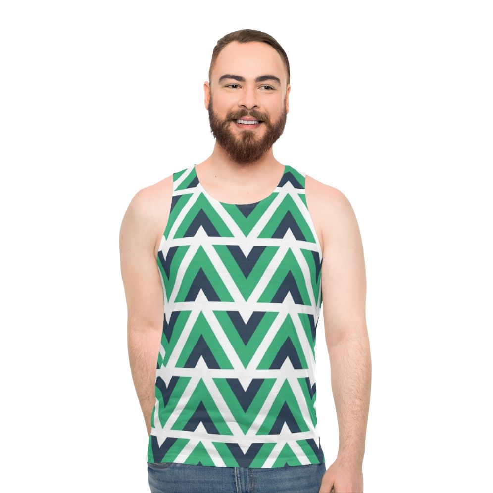Vue.js Pattern Unisex Tank Top