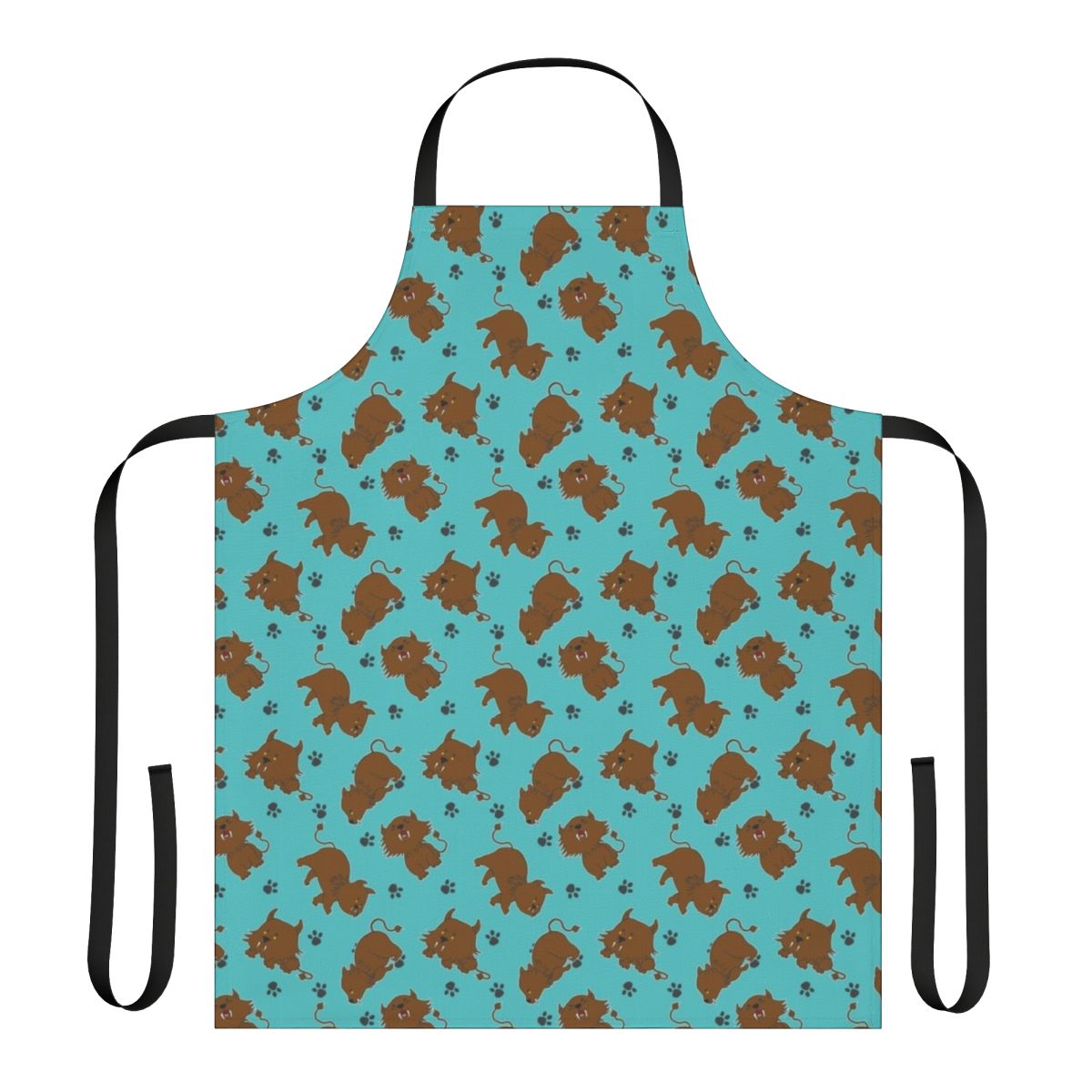 Apron featuring a cute, cartoon-style sehlat, a Vulcan animal from the Star Trek universe.