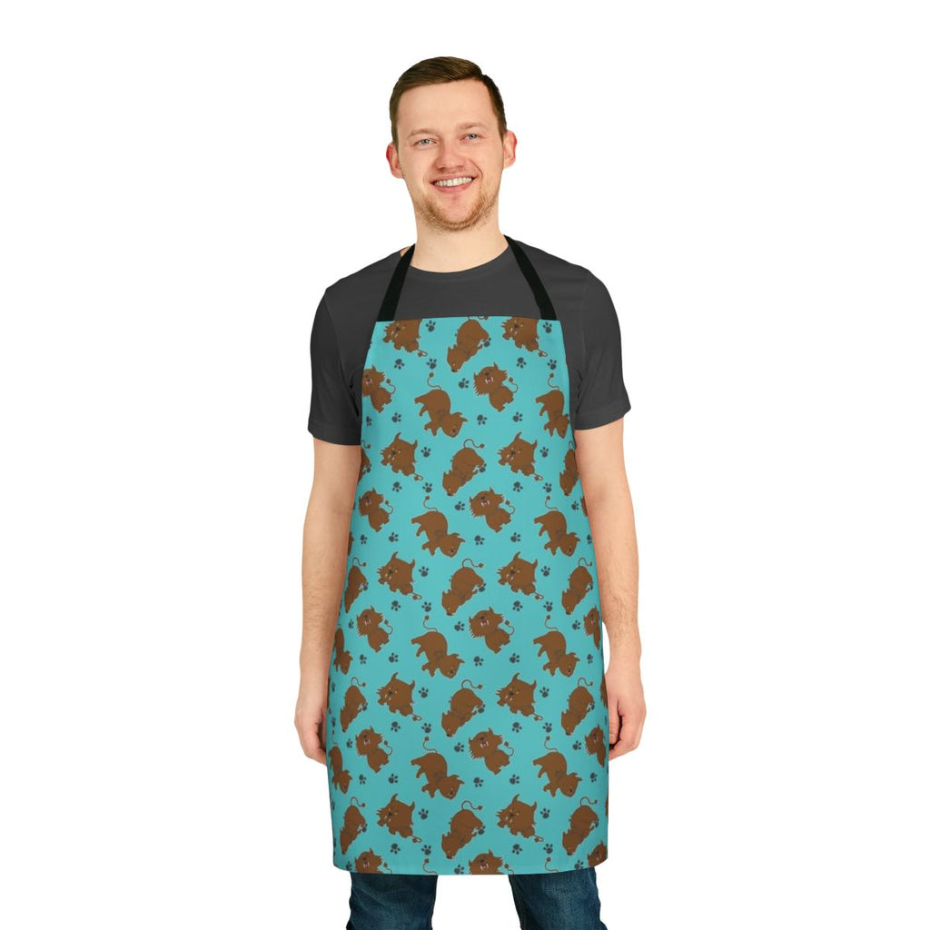 Apron featuring a cute, cartoon-style sehlat, a Vulcan animal from the Star Trek universe.
