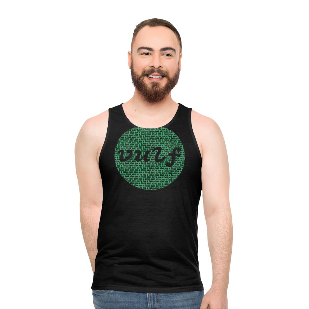 Vulfpeck green circle print unisex tank top