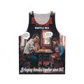 Stranger Things-inspired waffle pattern unisex tank top