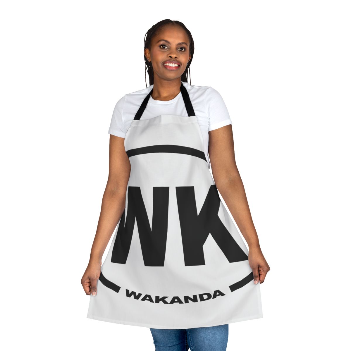 Wakanda-inspired apron featuring the iconic panther design