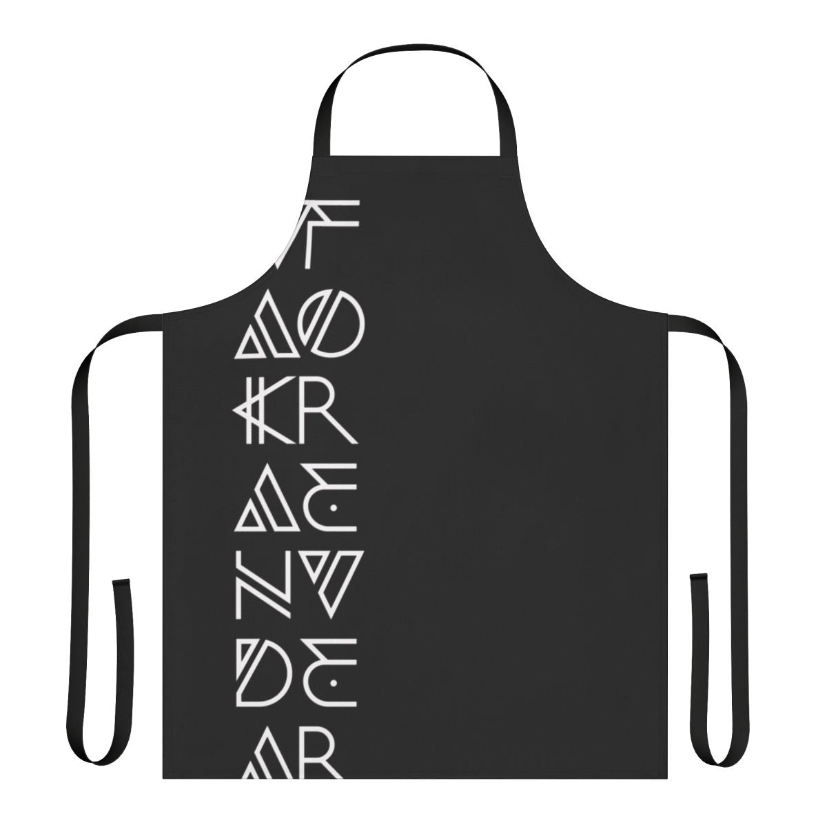 Wakanda-inspired superhero apron featuring golden jaguar, Avengers, and Black Panther elements