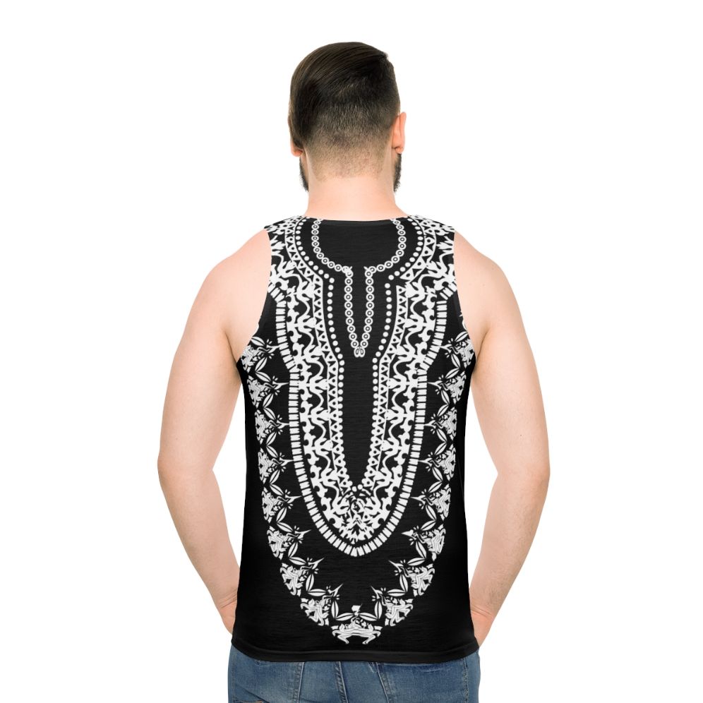 Wakandan Panther Tribal African Unisex Black Tank Top