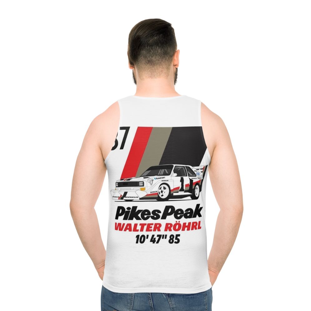 Walter Rohrl Pikes Peak Vintage Rally Car Unisex Tank Top