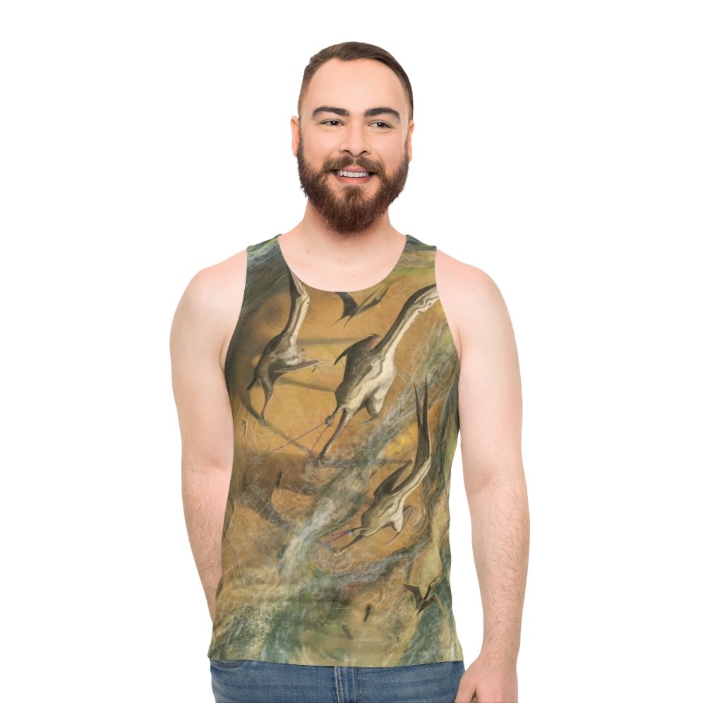 Wandering Azhdarchid Pterosaurs Unisex Tank Top
