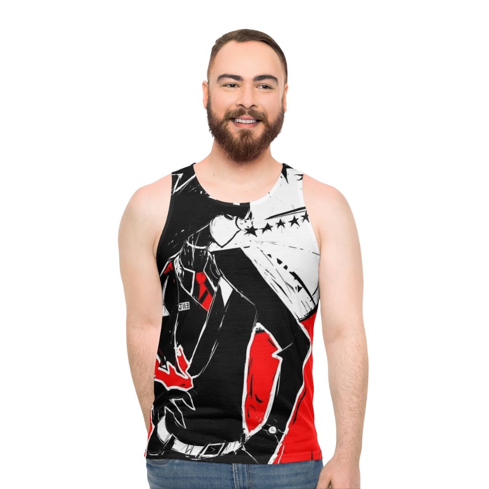 Wandering stars horror unisex tank top