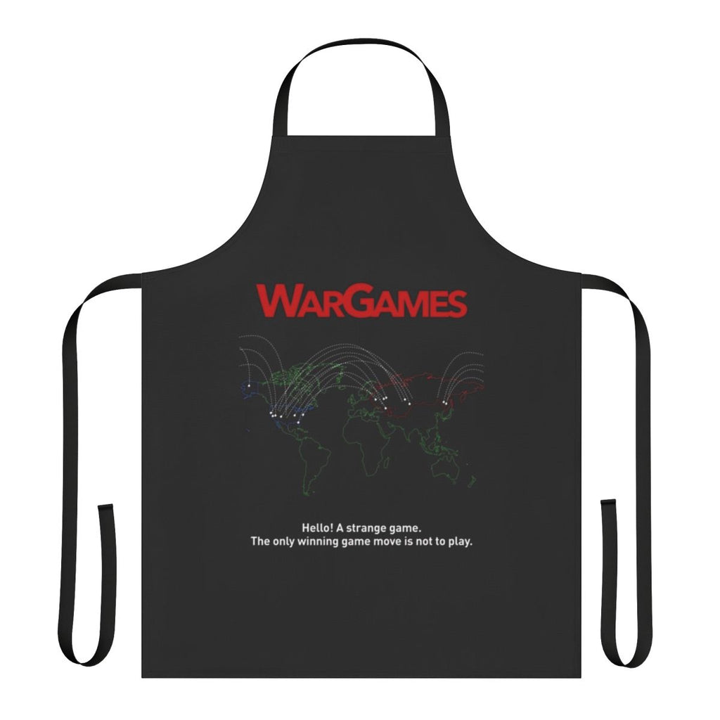 War Games 1983 movie inspired apron with retro cult film graphics
