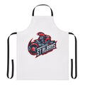Apron with a customizable logo design for wargamers and tabletop RPG enthusiasts