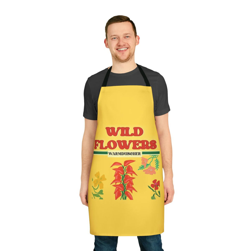 Warmduscher-inspired apron featuring the band's logo and style