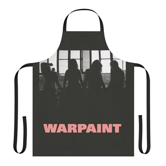 Warpaint inspired indie music apron with band logo