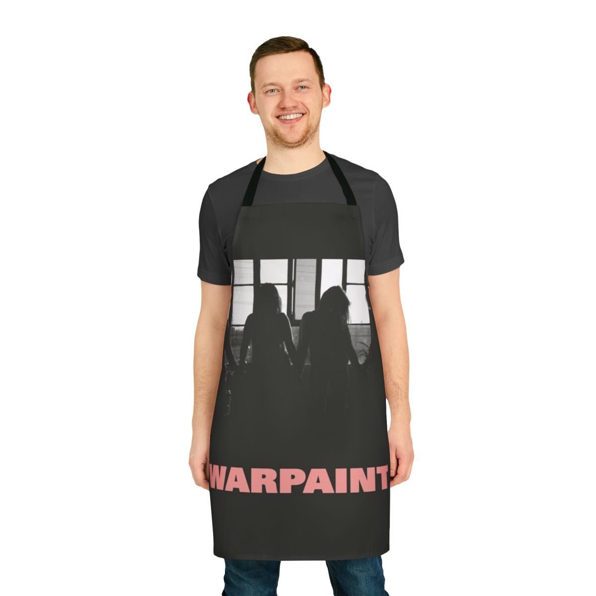 Warpaint inspired indie music apron with band logo
