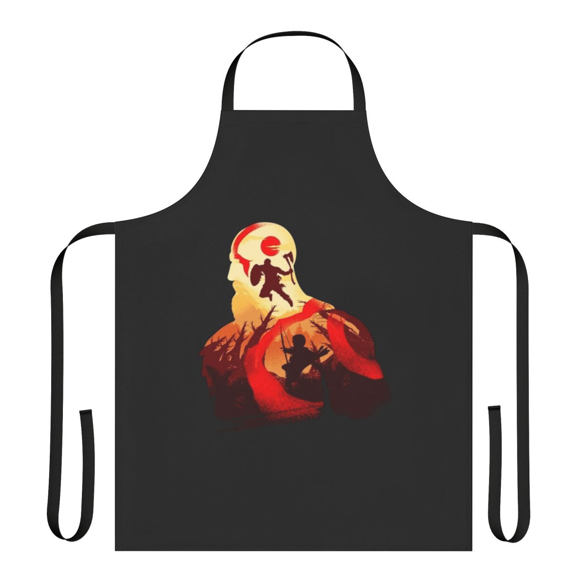Father and son themed apron inspired by the God of War video game series