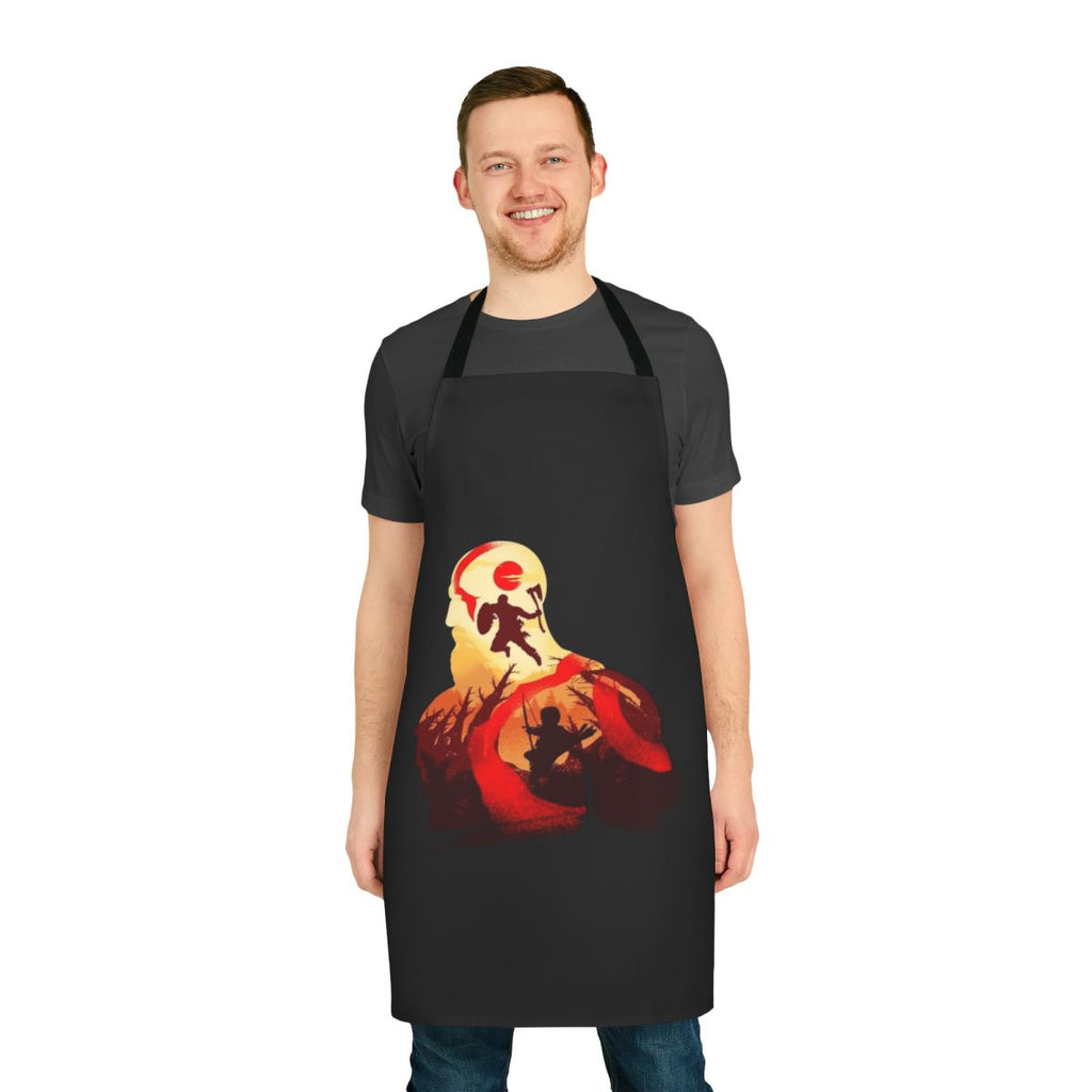 Father and son themed apron inspired by the God of War video game series