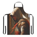 Assassin's Creed-inspired painting apron featuring warrior artwork