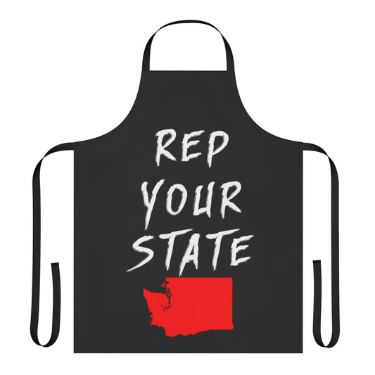Washington state pride themed apron with USA flag design